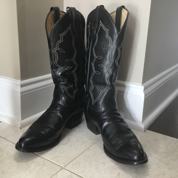 Tony Lama Other - #2964 TONY LAMA black Western cowboy  boots 8.5 D